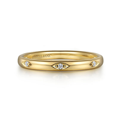 Gabriel & Co. Yellow Gold Diamond Ring
