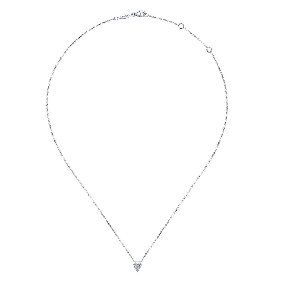 Gabriel & Co. White Gold And Diamonds Fashion Necklace - Diamond Pendants
