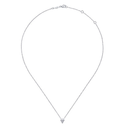 Gabriel & Co. White Gold And Diamonds Fashion Necklace - Diamond Pendants