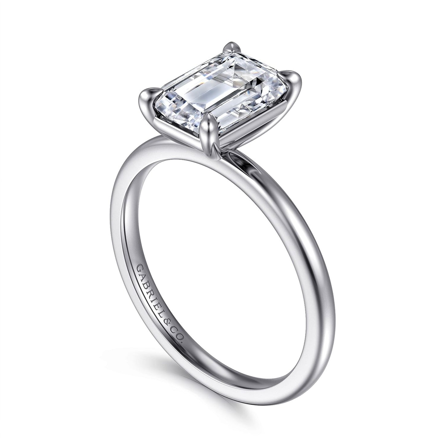 Gabriel & Co. Emerald Cut Engagement Ring