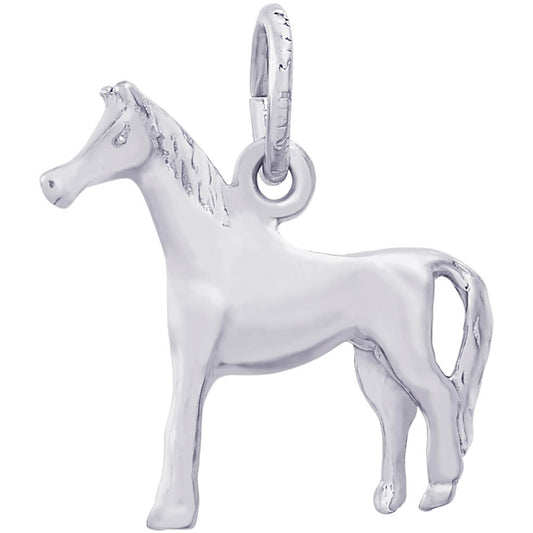 Rembrandt Horse Charm - Silver Charms