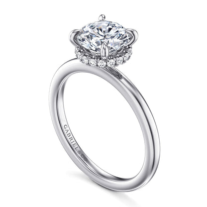 Gabriel & Co. Round Semi-Mount Engagement Ring - Diamond Semi-Mount Rings