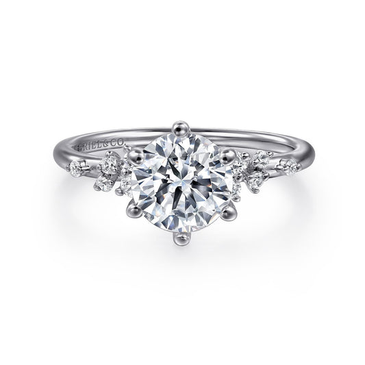 Gabriel & Co. Round Semi-Mount Engagement Ring