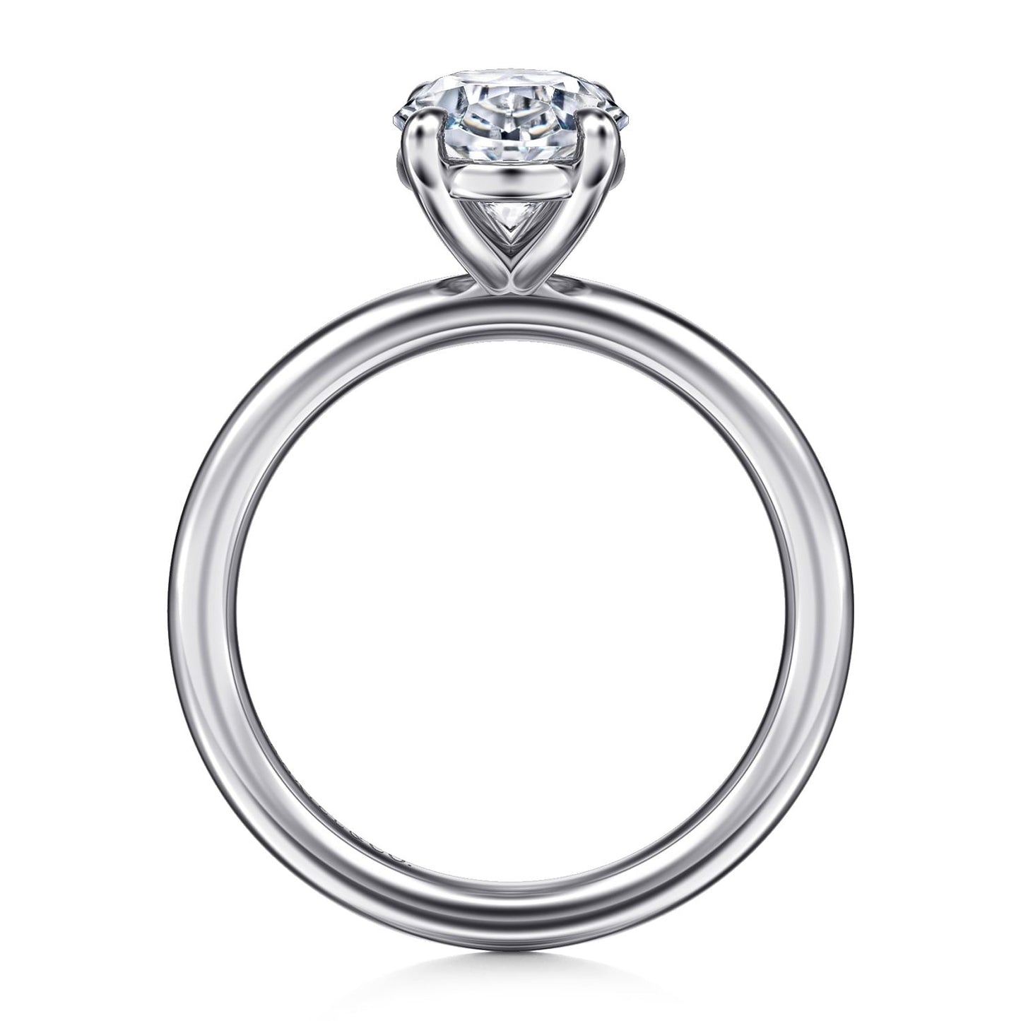 Gabriel & Co. Oval Semi-Mount Engagement Ring - Gold Remounts