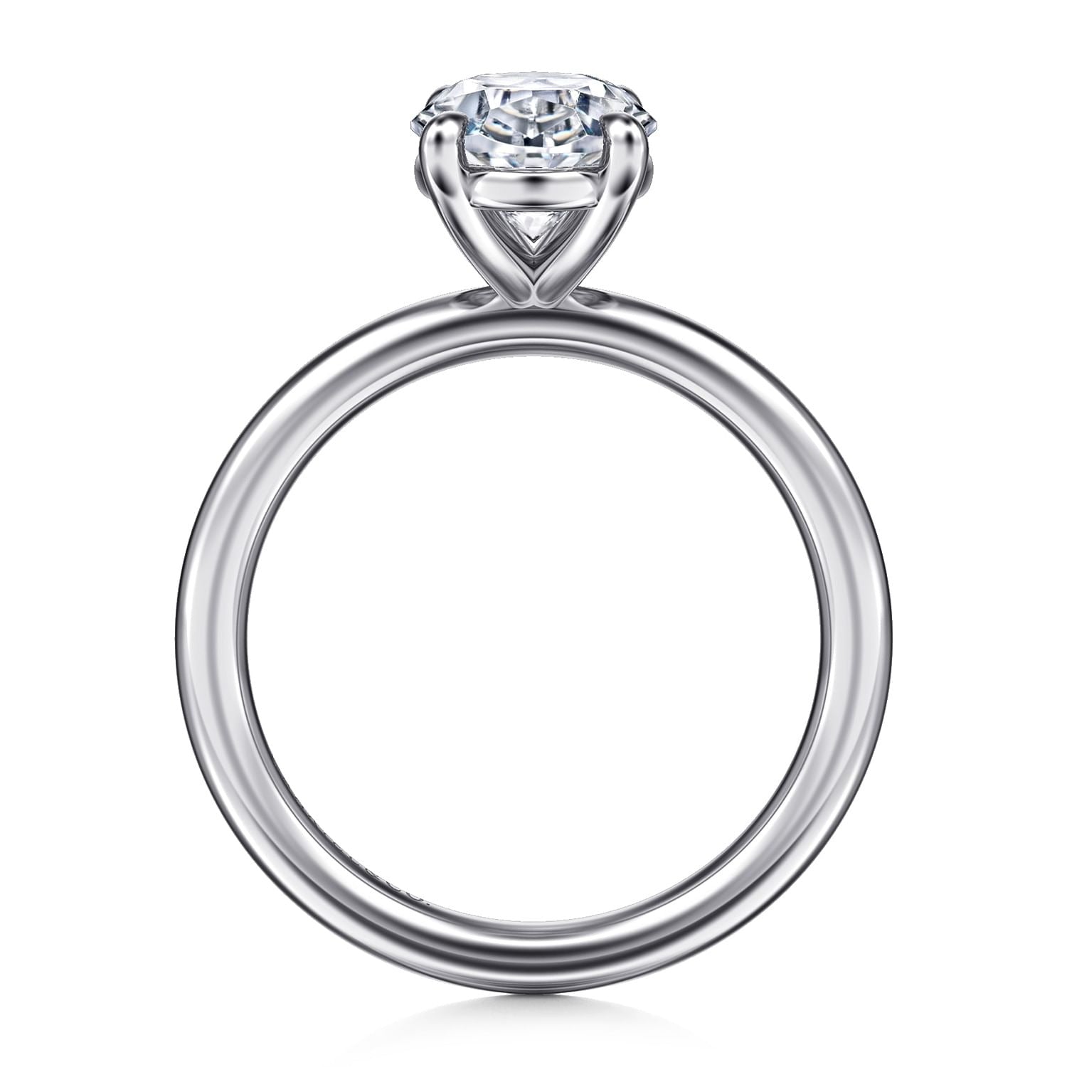 Gabriel & Co. Oval Semi-Mount Engagement Ring - Gold Remounts