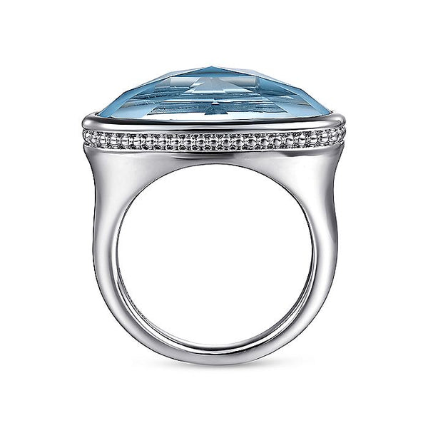 Gabriel & Co. Sterling Silver Bujukan Lady's Ring