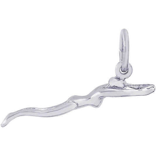 Rembrandt Swimmer Charm - Silver Charms