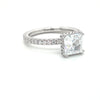 Verragio Tradition Collection White Gold Princess Hidden Halo Semi-Mount Engagement Ring