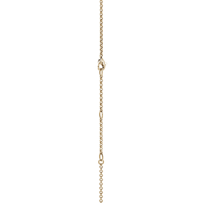 John Hardy Yellow Gold Essential Pavé Necklace