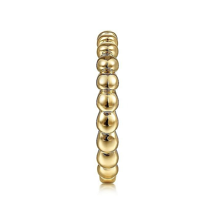 Gabriel & Co. Yellow Gold Bujukan Bead Ring