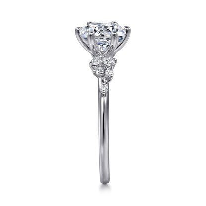 Gabriel & Co. Round Semi-Mount Engagement Ring - Diamond Semi-Mount Rings