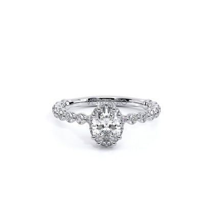 Verragio Renaissance Collection White Gold Oval Halo Semi-Mount Engagement Ring