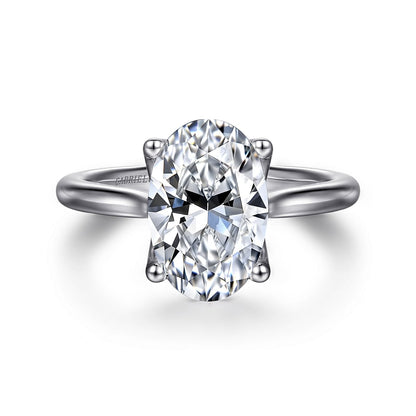 Gabriel & Co. Oval Semi-Mount Engagement Ring - Diamond Semi-Mount Rings