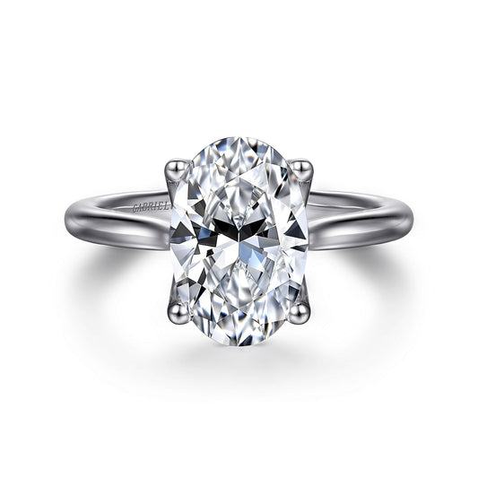 Gabriel & Co. Oval Semi-Mount Engagement Ring