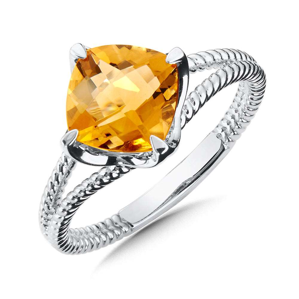 Colore Sterling Citrine Ring - Colored Stone Rings - Women's