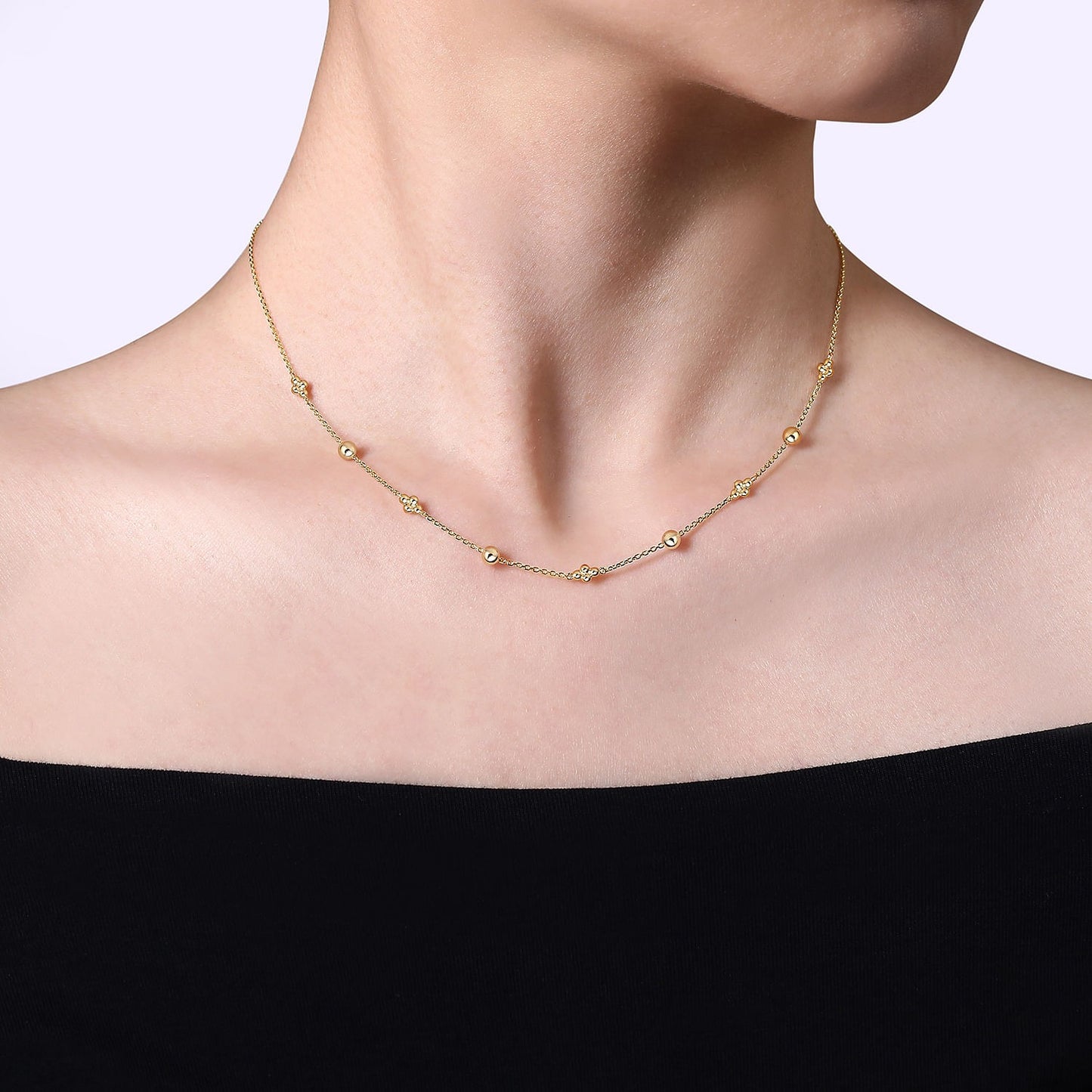 Gabriel & Co. Yellow Gold Necklace
