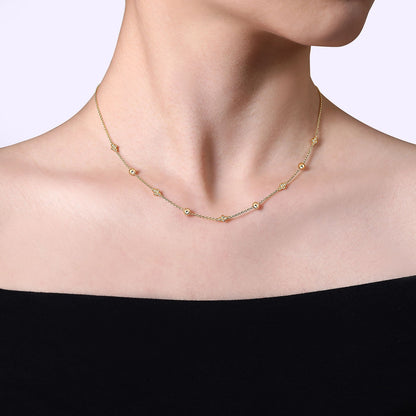 Gabriel & Co. Yellow Gold Necklace