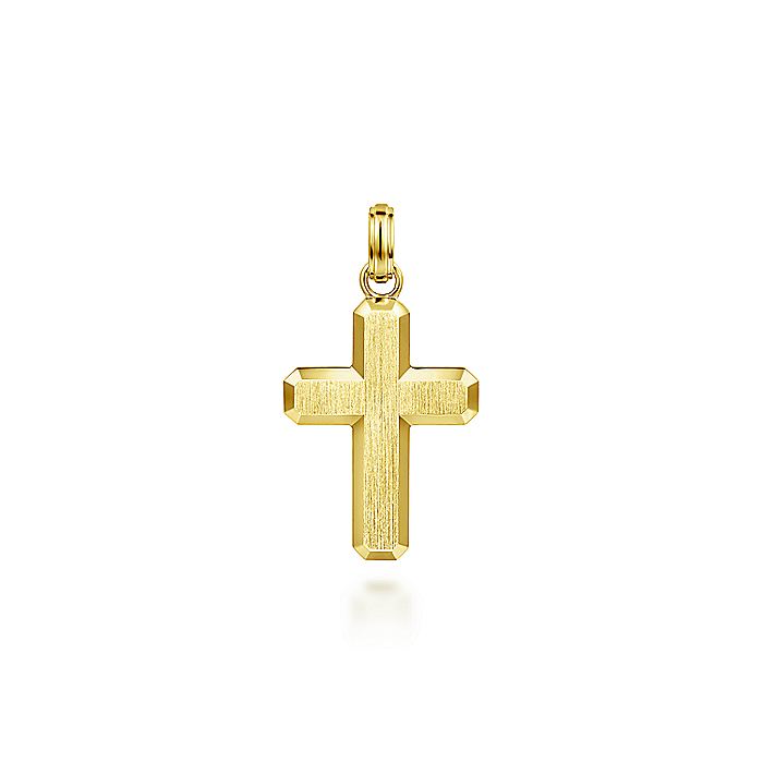 Gabriel & Co. Yellow Gold Pendant - Gents Pendant