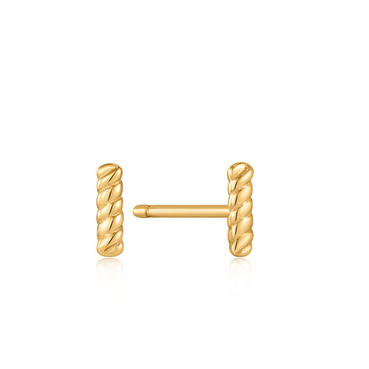 Ania Haie Rope Stud Earrings - Silver Earrings