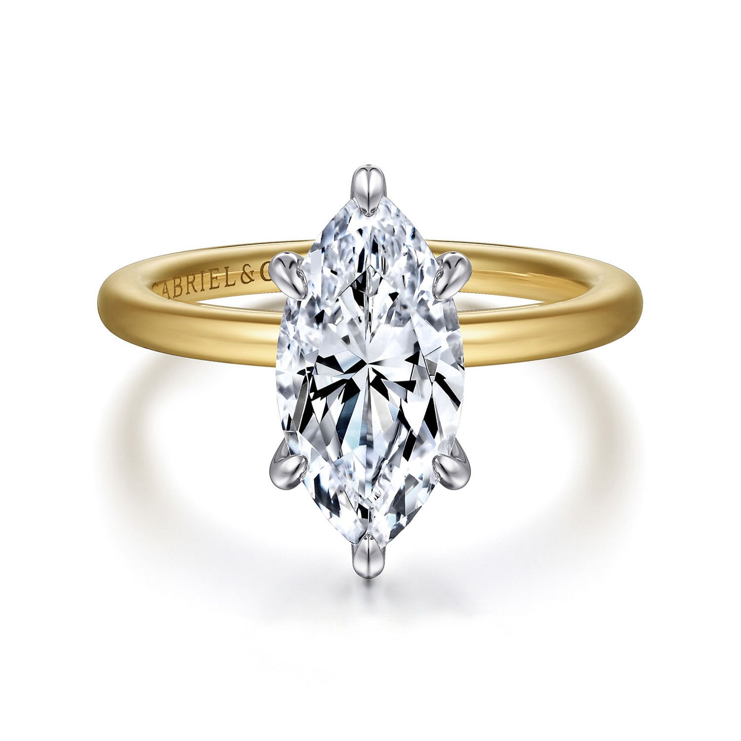 Gabriel & Co. Marquise Semi-Mount Engagement Ring - Diamond Semi-Mount Rings
