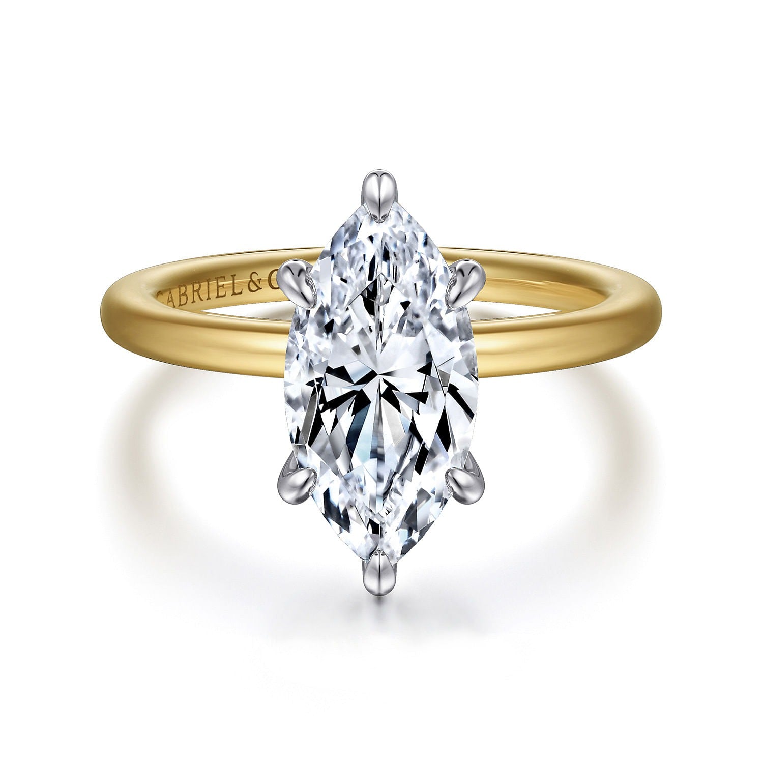 Gabriel & Co. Marquise Semi-Mount Engagement Ring - Diamond Semi-Mount Rings
