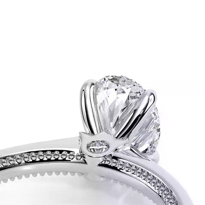 Verragio White Gold Renaissance Oval Semi-Mount Polished Engagement Ring