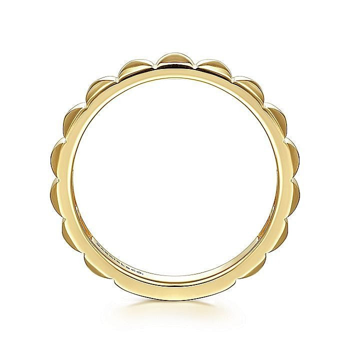 Gabriel & Co. Yellow Gold Pyramid Ring