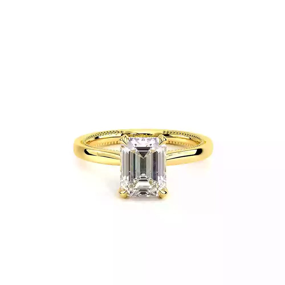 Verragio Emerald Cut Solitaire Semi-Mount Engagement Ring