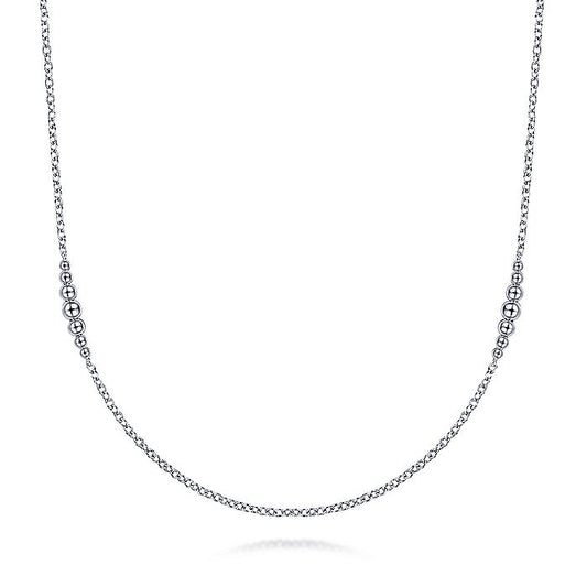 Gabriel & Co Sterling Silver 32 Inch DBY Necklace