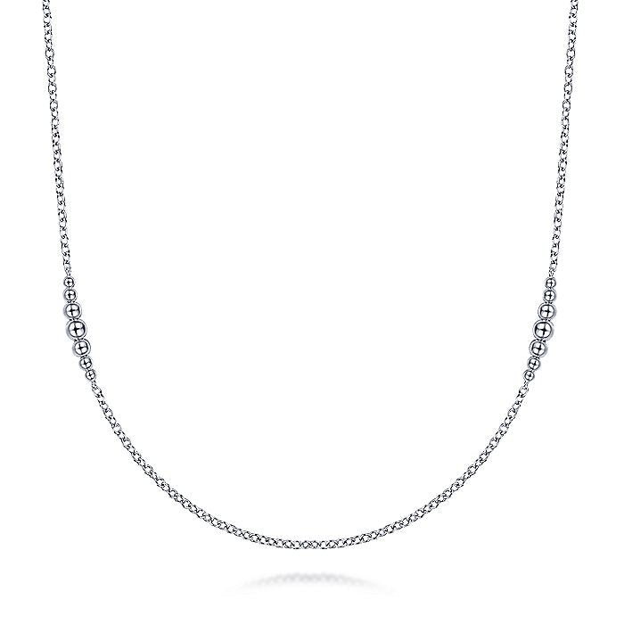 Gabriel & Co Sterling Silver 32 Inch DBY Necklace
