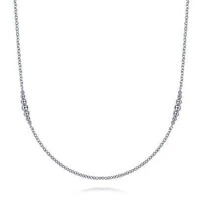 Gabriel & Co Sterling Silver 32 Inch DBY Necklace