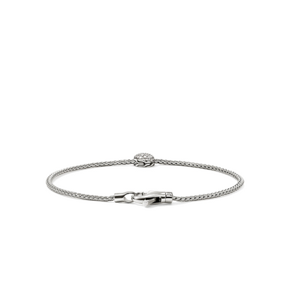 John Hardy Sterling Silver Essential Pavé Diamond Bracelet