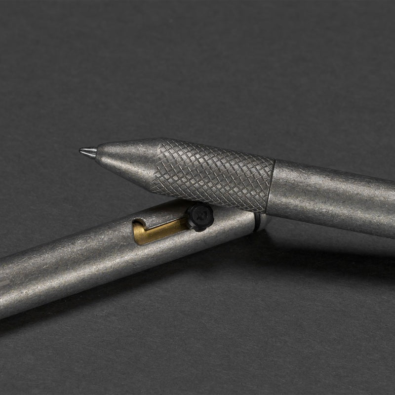 Ridge Bolt Action Pen - Stonewashed Titanium