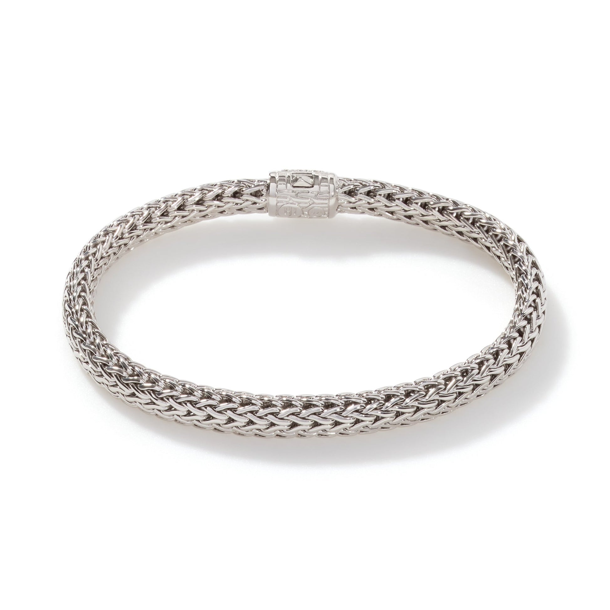 John Hardy Sterling Silver Icon Bracelet With Diamonds - Diamond Bracelets