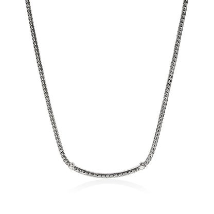 John Hardy Sterling Silver Essential Pavé Diamond Necklace