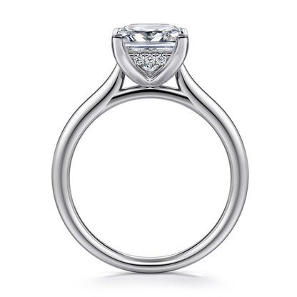 Gabriel & Co. Princess Cut Semi-Mount Engagement Ring - Diamond Semi-Mount Rings