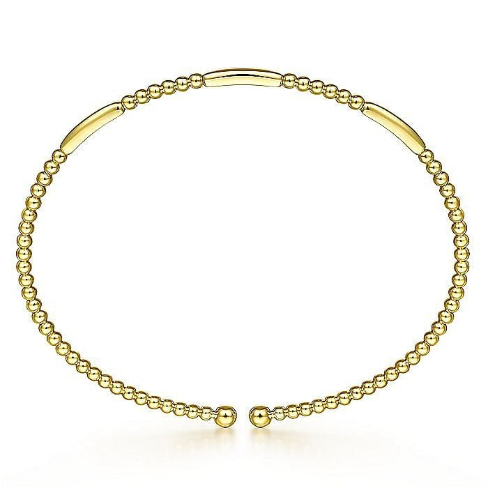 Gabriel & Co. 14 Karat Yellow Gold Open Bujukan Bangle Bracelet - Gold Bracelets