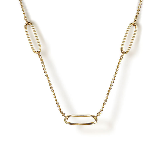 Gabriel & Co. Yellow Gold Necklace