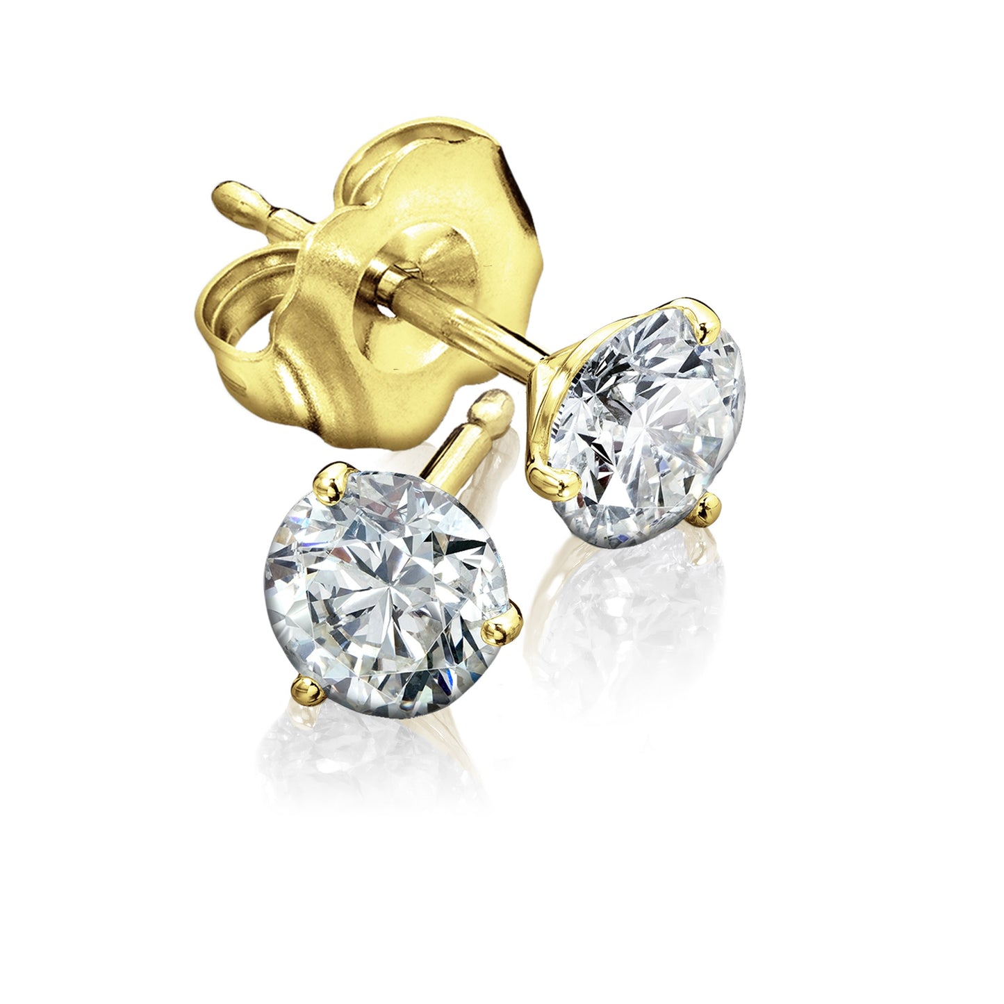 Diamond Stud Earrings -