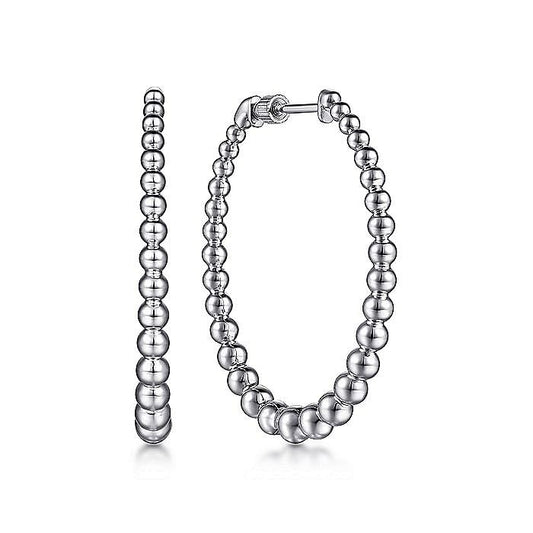 Gabriel & Co. Sterling Silver Graduated Hoop Earrings