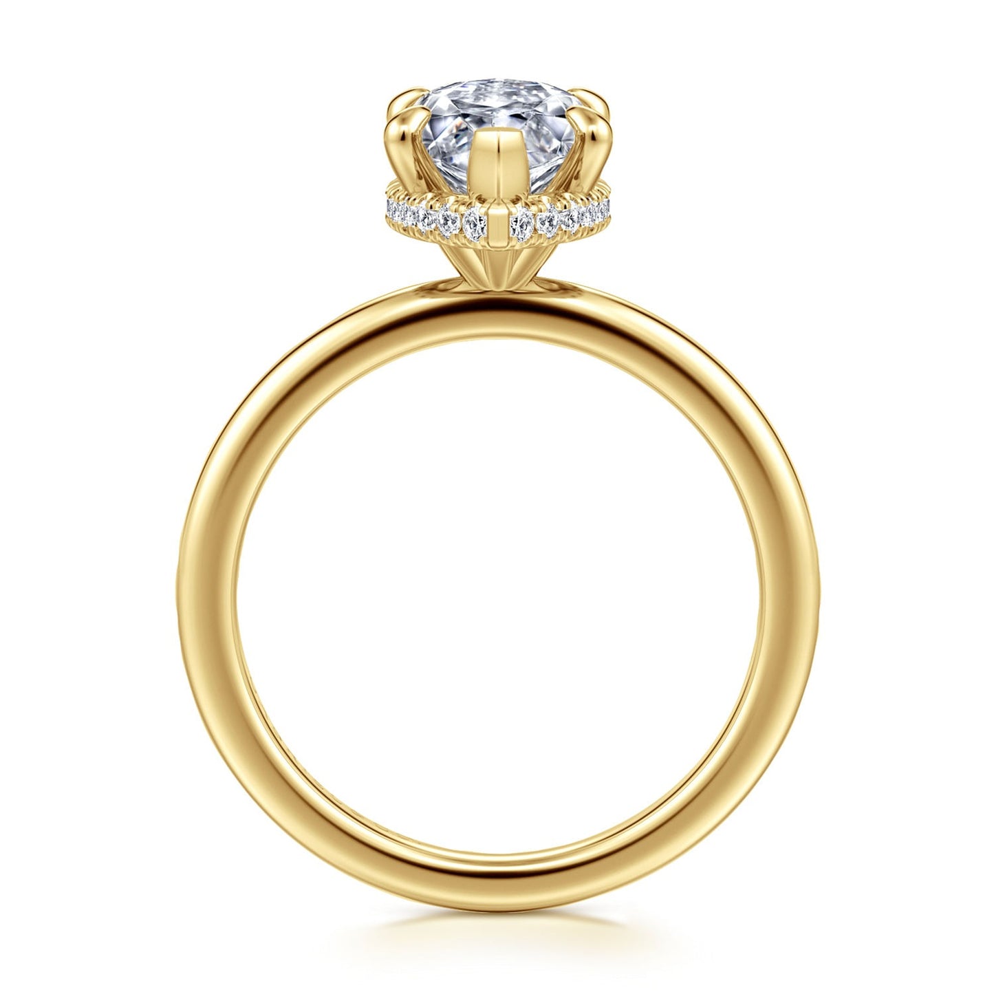 Gabriel & Co. Marquise Semi-Mount Engagement Ring - Diamond Semi-Mount Rings
