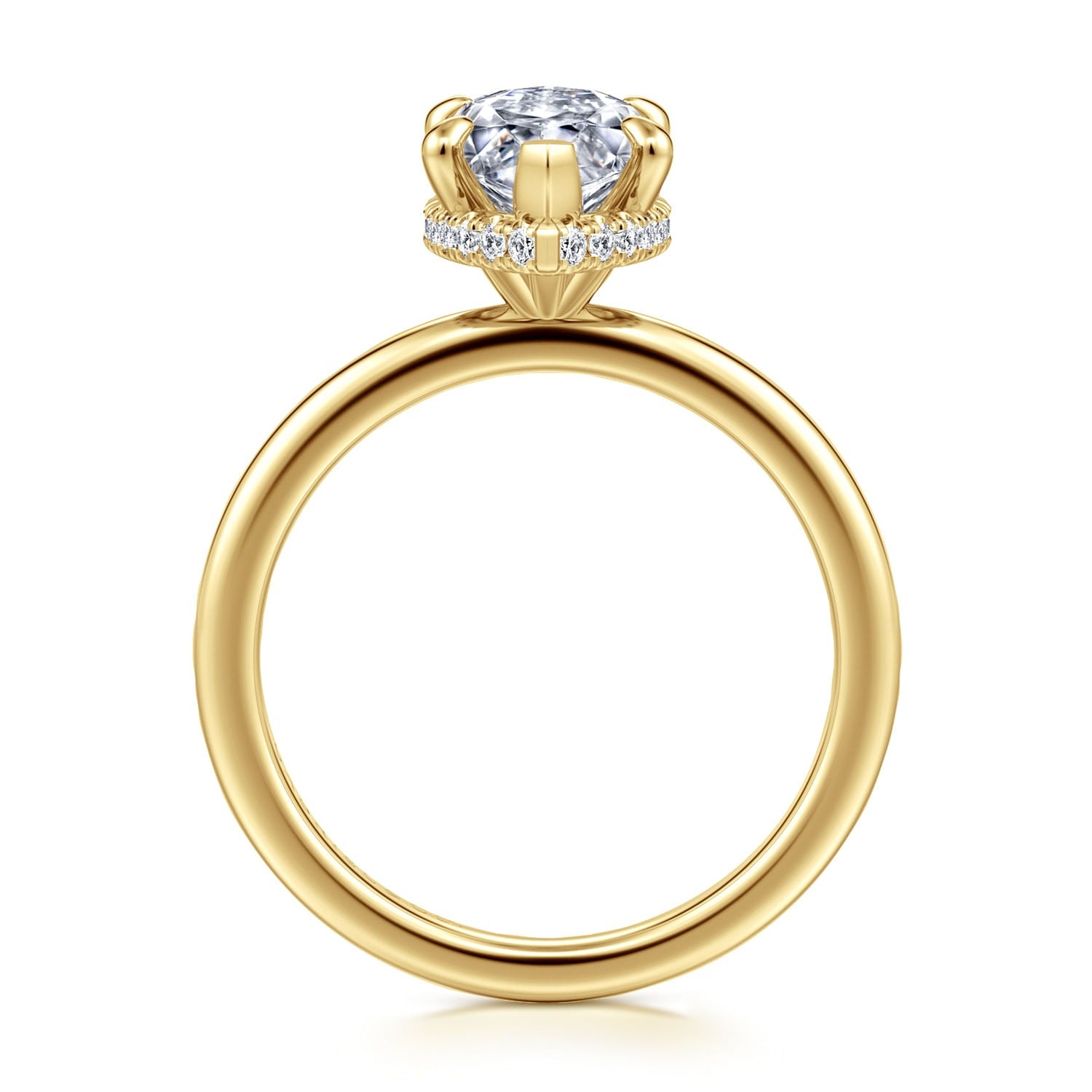 Gabriel & Co. Marquise Semi-Mount Engagement Ring - Diamond Semi-Mount Rings