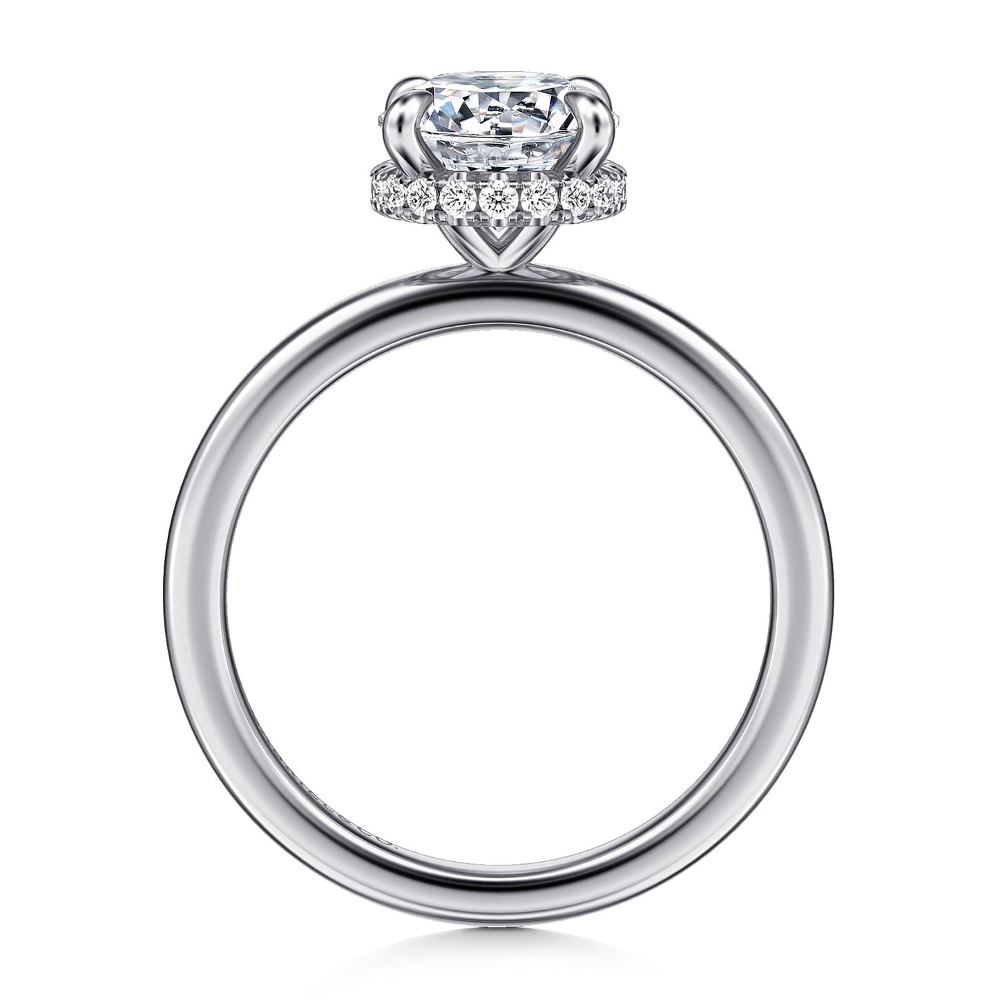 Gabriel & Co. Round Semi-Mount Engagement Ring - Diamond Semi-Mount Rings