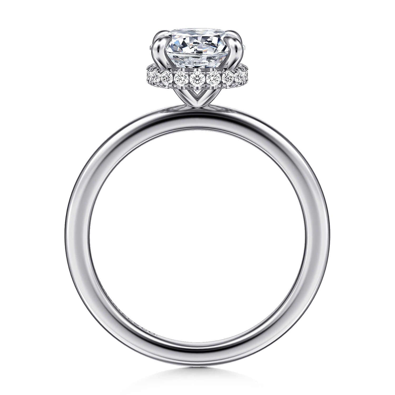 Gabriel & Co. Round Semi-Mount Engagement Ring - Diamond Semi-Mount Rings