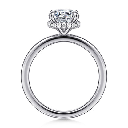 Gabriel & Co. Round Semi-Mount Engagement Ring - Diamond Semi-Mount Rings