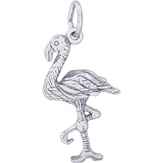 Rembrandt Flamingo Charm - Silver Charms