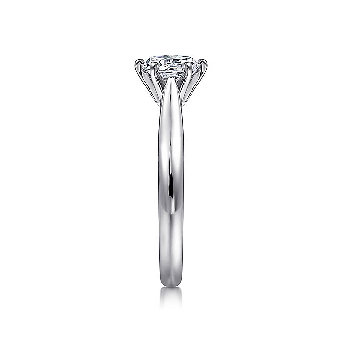 Gabriel & Co. 14 Karat White Gold Solitaire Semi-Mount Engagement Ring - Diamond Engagement Rings