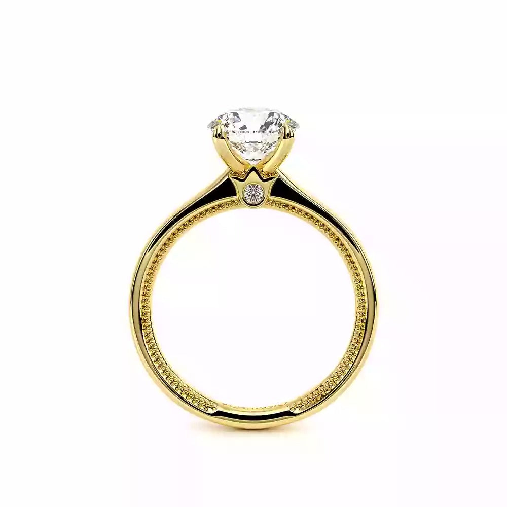 Verragio Renaissance Yellow Round Semi-Mount Polished Engagement Ring
