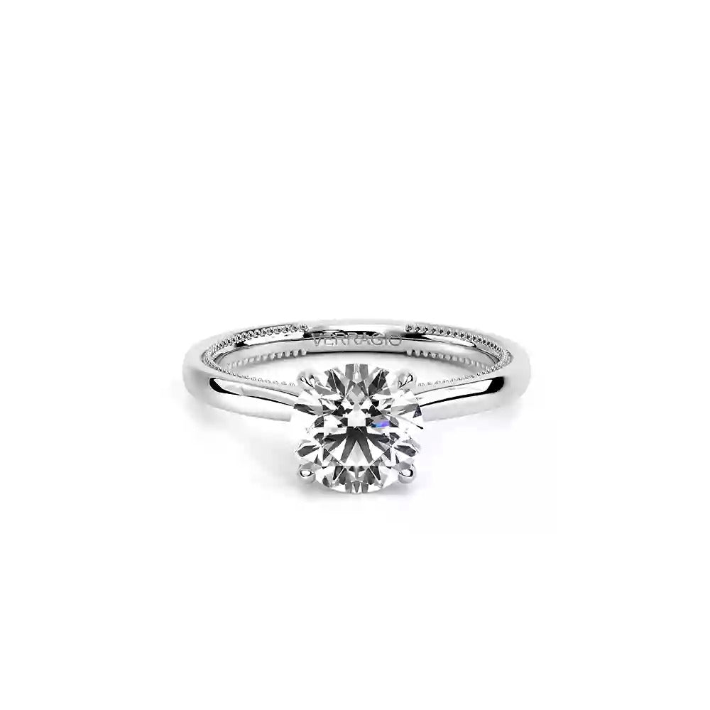 Verragio White Gold Renaissance Round Semi-Mount Polished Engagement Ring