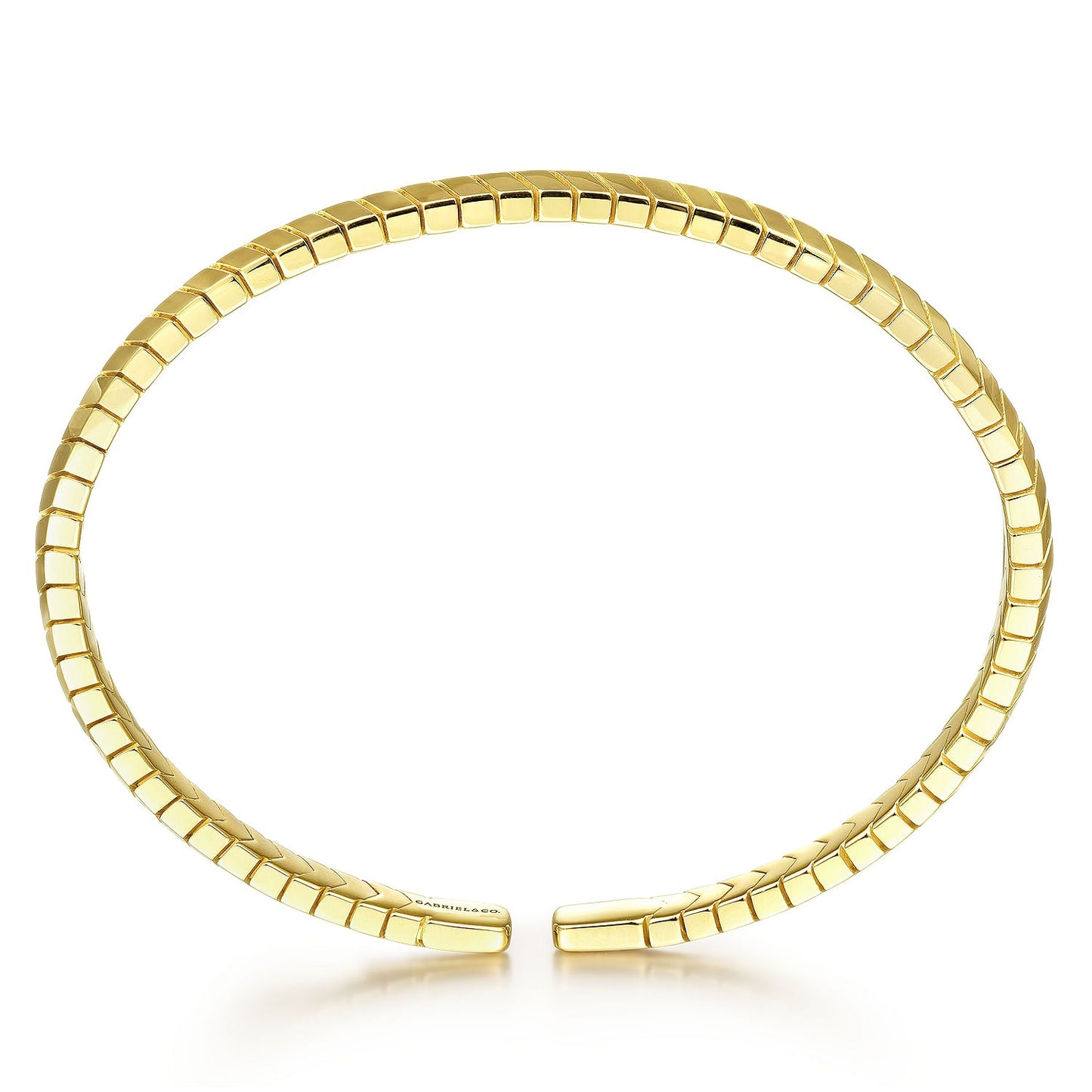 Gabriel & Co. Chevron Yellow Gold Bracelet